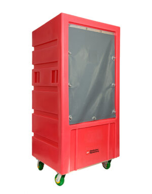 Red Laundry Cage