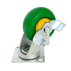 Castor Wheels - For Plastic Laundry Cage - Braked 125mm